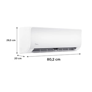 Aire Acondicionado MIDEA Inverter Quattro Xtreme Dura 12.000 BTU - 21m² - Frío/Calor – WIFI