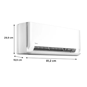 Aire Acondicionado MIDEA Inverter Quattro Breezeless 9.000 BTU - 20m² - Frío/Calor – WIFI