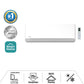 Aire Acondicionado MIDEA Inverter Quattro Breezeless 9.000 BTU - 20m² - Frío/Calor – WIFI