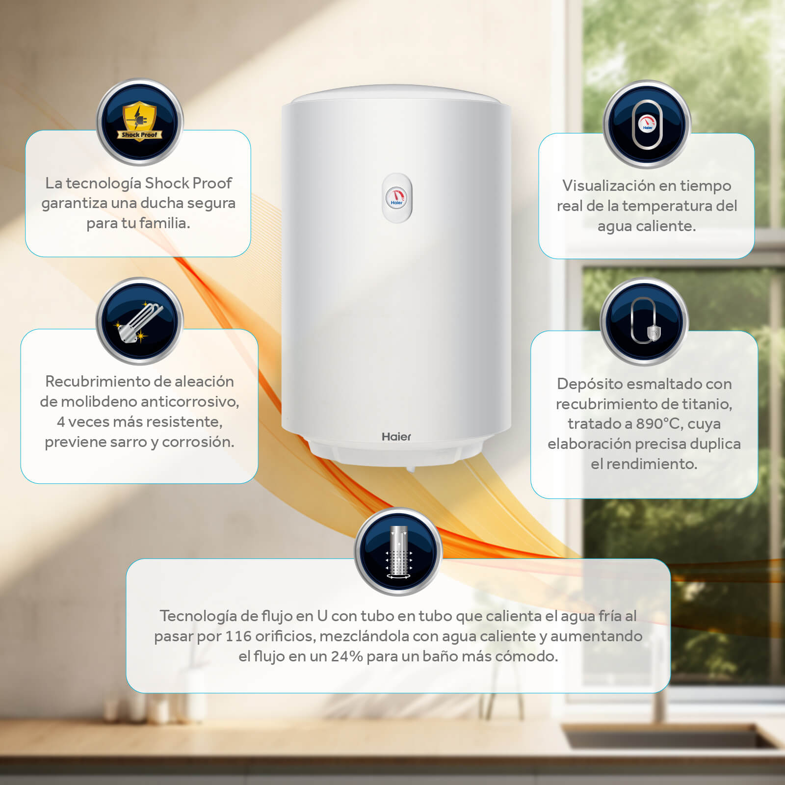 Termo Eléctrico 50 Litros Haier - Main Image